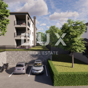 MATULJI, JUŠIĆI, JURDANI- stan 1. kat 83,16 m2 u novogradnji DB+2S s okućnicom 