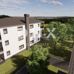 MATULJI, JUŠIĆI, JURDANI- stan 2. kat 87,74 m2 u novogradnji DB+2S s okućnicom 