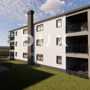 MATULJI, JUŠIĆI, JURDANI- stan prizemlje 62,34 m2 u novogradnji DB+2S s okućnicom