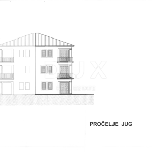 MATULJI, JUŠIĆI, JURDANI- stan prizemlje 62,34 m2 u novogradnji DB+2S s okućnicom