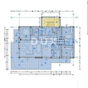 MATULJI, KASTAV, RUBEŠI- građevinsko zemljište 900m2 s zgradom u izgradnji 600m2 sa 3 prostrana stana s panoramskim pogledom na...