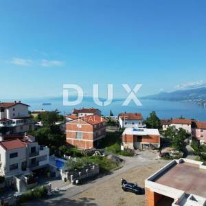 MATULJI, KASTAV, RUBEŠI- građevinsko zemljište 1900m2 s zgradom u izgradnji 600m2 sa 3 prostrana stana s panoramskim pogledom n...
