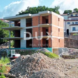 MATULJI, KASTAV, RUBEŠI- zgrada u izgradnji 600m2 sa 3 prostrana stana s panoramskim pogledom na more i podzemnom garažom + oko...