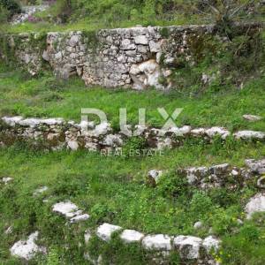 MATULJI, KUĆELI- zemljište 12 000 m2 (cca 6700m2 građevinsko) s pogledom na more + 3 starine 220m2