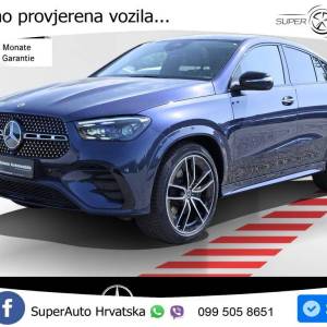Mercedes GLE Coupe 450d 4M AMG+ 367 KS, ZRAČNI+ACC+4xGR SJED+360+PANO+HEAD
