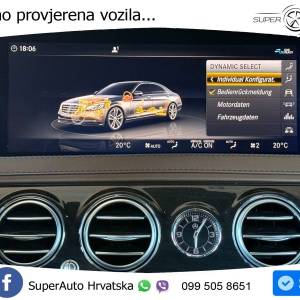Mercedes S 350d Aut. 286 KS, ZRAČNI+ACC+LED+360+4xGR SJED+HEAD+PANO