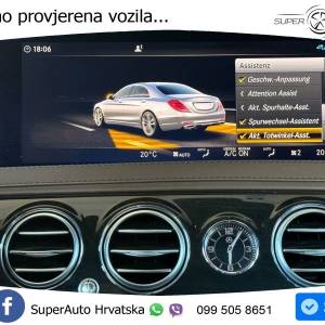 Mercedes S 350d Aut. 286 KS, ZRAČNI+ACC+LED+360+4xGR SJED+HEAD+PANO