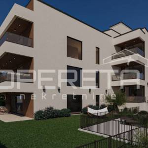 Moderna novogradnja – dvosoban stan 89 m², 1. kat, pogled na more