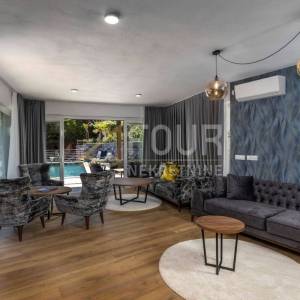 Mošćenička Draga, luksuzna novogradnja, 430m2, bazen, sauna, prostrana okućnica