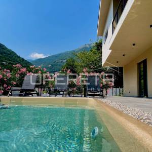 Mošćenička Draga – Moderna vila s bazenom, 10 minuta od mora