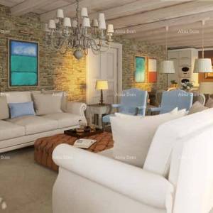 Motovun – Građevinsko zemljište 1.965 m² s projektom vile i pogledom na prirodu