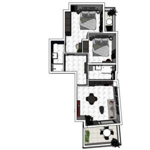 Novalja, 91.50m2, prizemlje, POGLED NA MORE! B_A1