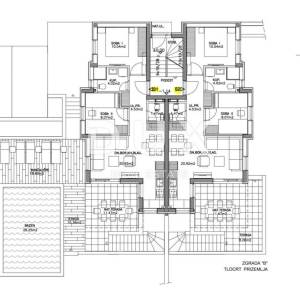 NOVALJA, JAKIŠNICA - Luksuzan stan s bazenom i vrtom, 123m2 