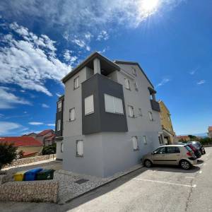 Novalja, Orlje, trosobni apartman, 67.63m2, pogled na more