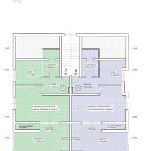 Novalja - PRVI RED DO MORA, 116.12m2, balkon!S7