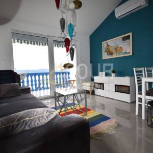 Novi Vinodolski, 46.64m2, 1s+db, lođa, pogled na more