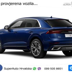 NOVO Audi Q8 55 TFSI 2xS line 340 KS, ZRAČNI+MATRIX+GR SJED+PANO+21"