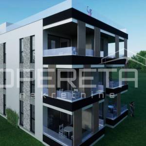 Novogradnja 50 m do mora, dvosoban stan s krovnom terasom, Diklo, Zadar
