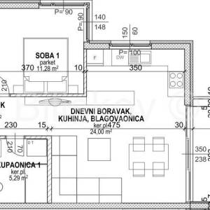 Novogradnja, Opatija, 2-soban stan , GPM, vrt 71,72m2