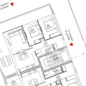 Novogradnja u Staroj Novalji - 2sb s velikom terasom i otvorenim pogledom na mor