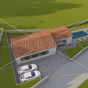 Okolica Kršana, građevinsko zemljište 891 m2 sa građevinskom dozvolom