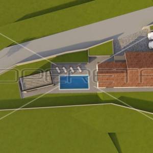 Okolica Kršana, građevinsko zemljište 891 m2 sa građevinskom dozvolom
