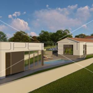 Okolica Kršana, građevinsko zemljište 891 m2 sa građevinskom dozvolom