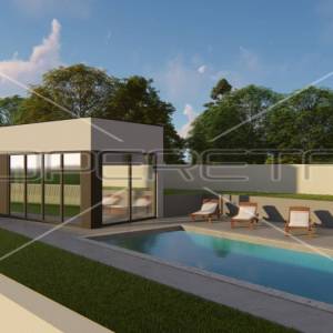 Okolica Kršana, građevinsko zemljište 891 m2 sa građevinskom dozvolom