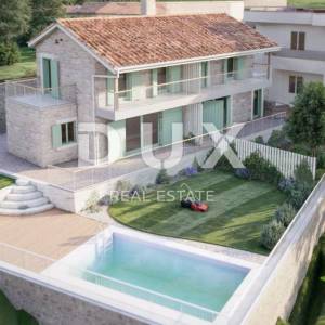 OPATIJA, BREGI - dvoetažni stan 100m2 s panoramskim pogledom na more i bazenom + okućnica 