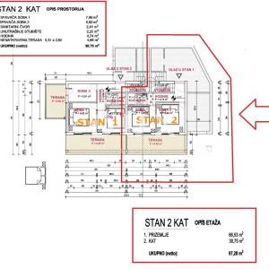 OPATIJA, BREGI - dvojna kuća 100m2 s panoramskim pogledom na more i bazenom + okućnica 
