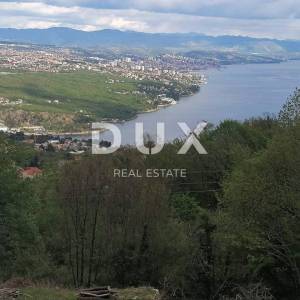 OPATIJA, BREGI- građevinsko zemljište 5.208m2 s pogledom na more za stambenu zgradu-stanove-apartmane/ obiteljsku kuću/ villu/ ...