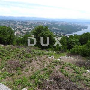 OPATIJA, BREGI - građevinsko zemljište 5200m2 s panoramskim pogledom na more za obiteljsku kuću/ villu/ stambenu zgradu-stanove...