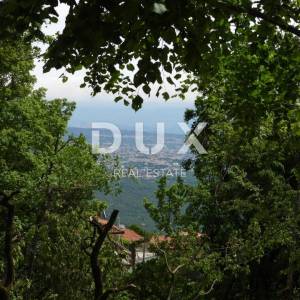 OPATIJA, BREGI - građevinsko zemljište 1230 m2 s pogledom na more za obiteljsku kuću/ villu/ apartmane/ kuću za iznajmljivanje ...