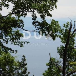 OPATIJA, BREGI - građevinsko zemljište 1230 m2 s pogledom na more za obiteljsku kuću/ villu/ apartmane/ kuću za iznajmljivanje ...