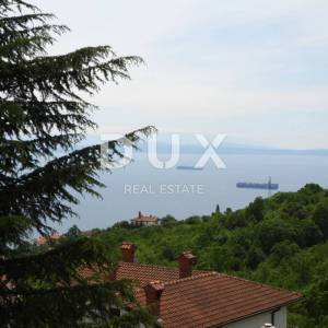 OPATIJA, BREGI - građevinsko zemljište 1230 m2 s pogledom na more za obiteljsku kuću/ villu/ apartmane/ kuću za iznajmljivanje ...