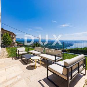 OPATIJA, BREGI - samostojeća kuća 180m2 s panoramskim pogledom na more + okućnica 600m2