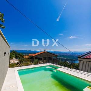 OPATIJA, BREGI - samostojeća kuća 180m2 s panoramskim pogledom na more + okućnica 600m2