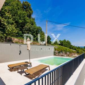 OPATIJA, BREGI - samostojeća kuća 180m2 s panoramskim pogledom na more + okućnica 600m2