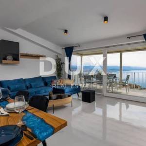 OPATIJA, BREGI - stan 85m2, DB+3S, 2.KAT s panoramskim pogledom na more i bazenom
