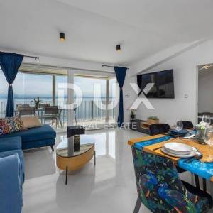 OPATIJA, BREGI - stan 85m2, DB+3S, 2.KAT s panoramskim pogledom na more i bazenom