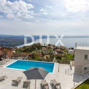 OPATIJA, BREGI - stan 85m2, DB+3S, 2.KAT s panoramskim pogledom na more i bazenom