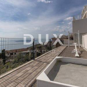 OPATIJA, BREGI - stan u prizemlju 153m2, DB+3S s panoramskim pogledom na more i bazenom