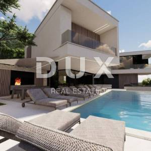 OPATIJA. BREGI- zemljište 1340m2 S GRAĐEVNOM DOZVOLOM!!! i s panoramskim pogledom na more za obiteljsku kuću/ villu/ apartmane/...