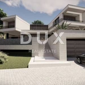 OPATIJA. BREGI- zemljište 1340m2 S GRAĐEVNOM DOZVOLOM!!! i s panoramskim pogledom na more za obiteljsku kuću/ villu/ apartmane/...