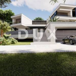 OPATIJA. BREGI- zemljište 1340m2 S GRAĐEVNOM DOZVOLOM!!! i s panoramskim pogledom na more za obiteljsku kuću/ villu/ apartmane/...