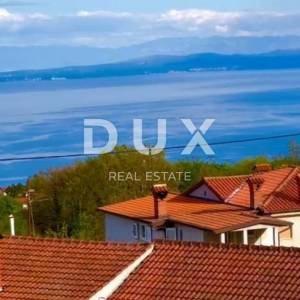 OPATIJA. BREGI- zemljište 1340m2 S GRAĐEVNOM DOZVOLOM!!! i s panoramskim pogledom na more za obiteljsku kuću/ villu/ apartmane/...