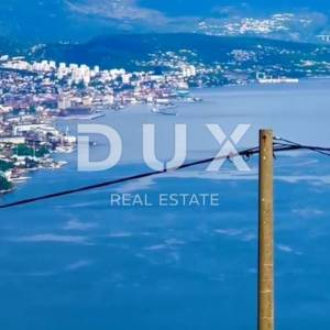 OPATIJA. BREGI- zemljište 1340m2 S GRAĐEVNOM DOZVOLOM!!! i s panoramskim pogledom na more za obiteljsku kuću/ villu/ apartmane/...