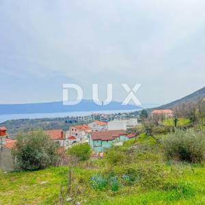 OPATIJA, BRSEČ - građevinsko zemljište od 1100m2 s direktnim pogledom na more na mirnom mjestu