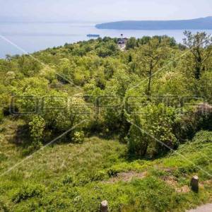 OPATIJA, BRSEČ - Građevinsko zemljište za izgradnju vila s bazenom, panoramski p