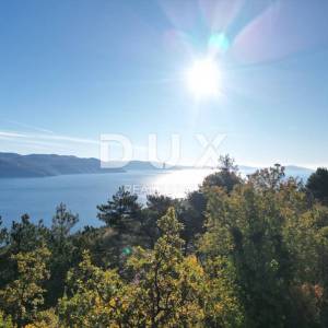 OPATIJA, BRSEČ, NAČINOVIĆI- građevinsko zemljište 3250m2 s projektom za 7 villa i s panoramskim pogledom na more 